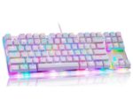 K87S bela mehanička tastatura plavi prekidač - Image 2