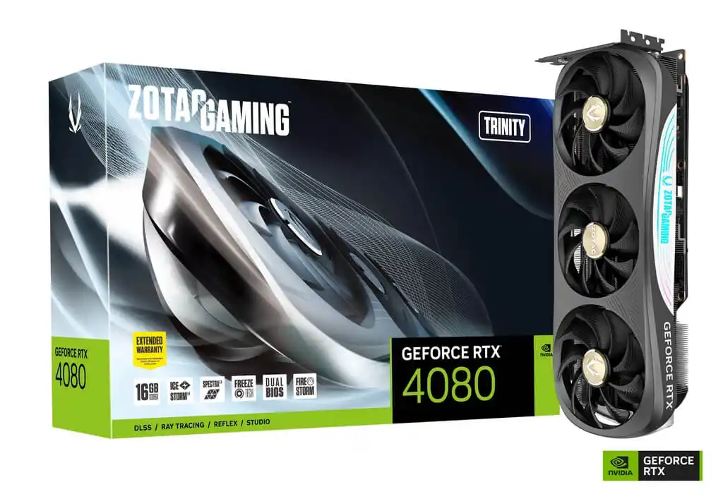 57617 Grafička karta Zotac Gaming Geforce RTX 4080 Trinity 16GB DDR6X 256 bit 3xDP/HDMI - Image 1