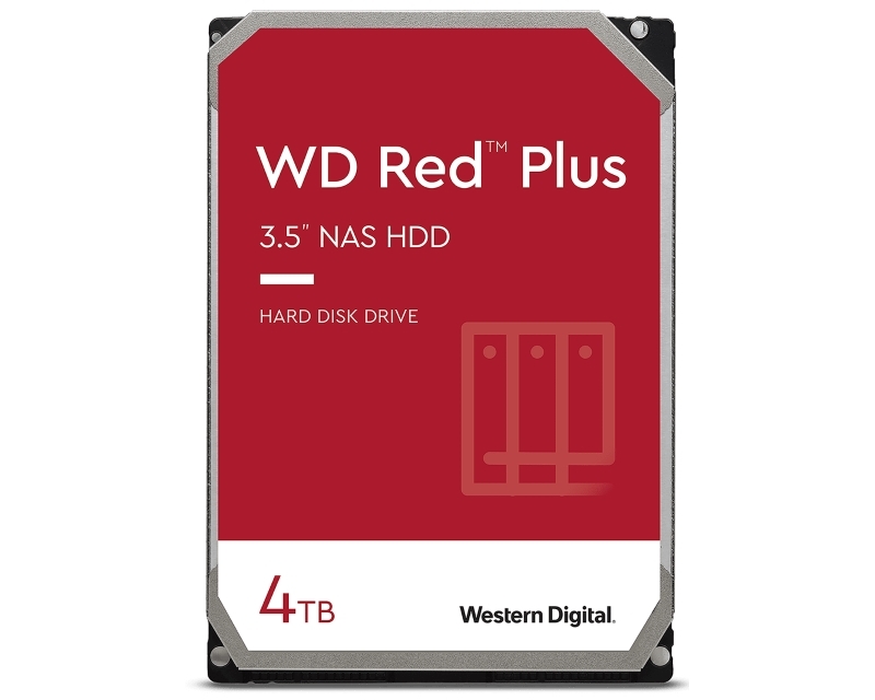 HDD03428_v 4TB 3.5" SATA III 128MB WD40EFZX Red Plus - Image 1