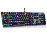 CK104 RGB mehanička crna tastatura braon prekidač - Image 2