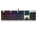 CK104 RGB mehanička crna tastatura braon prekidač - Image 3