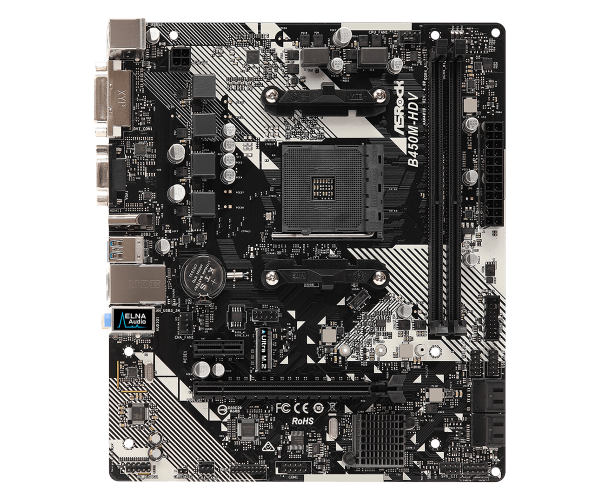 13192 MB AM4 AsRock B450M-HDV R4.0 90-MXB9N0-A0UAYZ - Image 2
