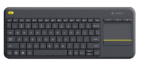K400 Plus Wireless Touch US crna tastatura
