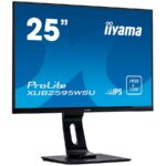 IIYAMA Monitor 25" Ultra Slim, 1920x1200, IPS, 300cd/m², DisplayPort, HDMI, VGA, 4ms, Speakers, USB HUB (2x2.0), 13cm Height Adj. Stand - Image 3