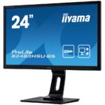 IIYAMA Monitor Prolite 24" 1920x1080, 250cd/m², 13cm Height Adj., Pivot, Stand, Speakers, VGA, HDMI, DisplayPort, USB2.0x 2, 1ms - Image 2