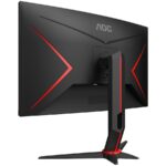 AOC Monitor LED CQ27G2U/BK 2K Curved Gaming (27“, 16:9, 2560x1440, VA, 3H, 144Hz, 250 cd/m², 3000:1, 80M:1, 1 ms, 178/178°, VGA, 2xHDMI, DP, Audio OUT, Tilt: -5/+35°, Swivel, Tilt, H. Adjust, VESA, Ergonomic, Borderless) Black-Red, 3y - Image 3