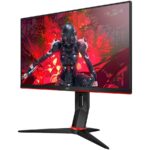 Monitor 23.6'' AOC C24G2U/BK Black-Red VA, 16:9, 1920x1080, 165Hz, 4ms, 250 cd/m2, 3000:1, D-Sub, HDMI*2, DP, USBhub, 2Wx2, vesa - Image 2