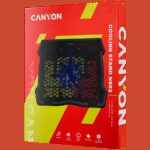 CANYON NS02, Cooling stand single fan with 2x2.0 USB hub, support up to 10”-15.6” laptop, ABS plastic and iron, Fans dimension:125*125*15mm(1pc), DC 5V, fan speed: 800-1000RPM, size:340*265*30mm, 406g - Image 4