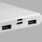 CANYON PB-108 Power bank 10000mAh Li-poly battery, Input 5V/2A, Output 5V/2.1A(Max), 140*68*16mm, 0.230Kg, White - Image 3