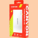 CANYON PB-108 Power bank 10000mAh Li-poly battery, Input 5V/2A, Output 5V/2.1A(Max), 140*68*16mm, 0.230Kg, White - Image 4