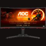 AOC G3 CU34G3S/BK - 86.4 cm (34") - 3440 x 1440 pixels - UltraWide Quad HD - LED - 4 ms - Black - Redcurved gaming monitor with WQHD resolution 165Hz refresh rate and 1ms response time