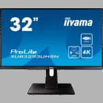 Iiyama ProLite XUB3293UHSN-B1LED monitor 31.5" 3840 x 2160 4K @ 60 Hz IPS 350 cd/m² 1000:1 4 ms HDMI DisplayPort USB-C speakers matte black  XUB3293UHSN-B1  13710585000