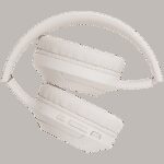 CANYON BTHS-3, Bluetooth headset,with microphone, BT V5.1 JL6956, battery 300mAh, Type-C charging plug, PU material, size:168*190*78mm, charging cable 30cm and audio cable 100cm, Beige - Image 3