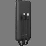 CANYON PB-1010, Power bank 10000mAh Li-pol battery with 2pcs Build-in Cable,  Input:  TYPE-C:  5V3A/9V2A  18WMicro USB: 5V2A/9V2A  18W   Output:  TYPE-C:  5V3A/9V2.2A  20WUSB-A: 4.5V5A ,5V4.5A, 5V3A,9V2A ,12V1.5A 22.5WTYPE-C cable: 4.5V5A ,5V4.5A, 5V3A, - Image 2