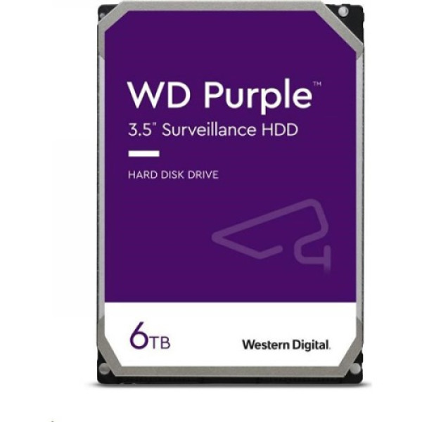 25826 Hard disk 6TB SATA6 Western Digital Caviar 256MB WD64PURZ Purple - Image 1