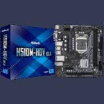 ASROCK Main Board Desktop H510M-HDV (H510, S1200, 2xDDR4, 1xPCIe 4.0x16, 1xPCIe 3.0x1, 4xSATA3, 4xUSB3.2 Gen1, VGA, DVI-D, HDMI, GLAN, mATX) Retail