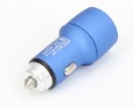 Punjač za auto 2xUSB port 5V 3.1A plavi