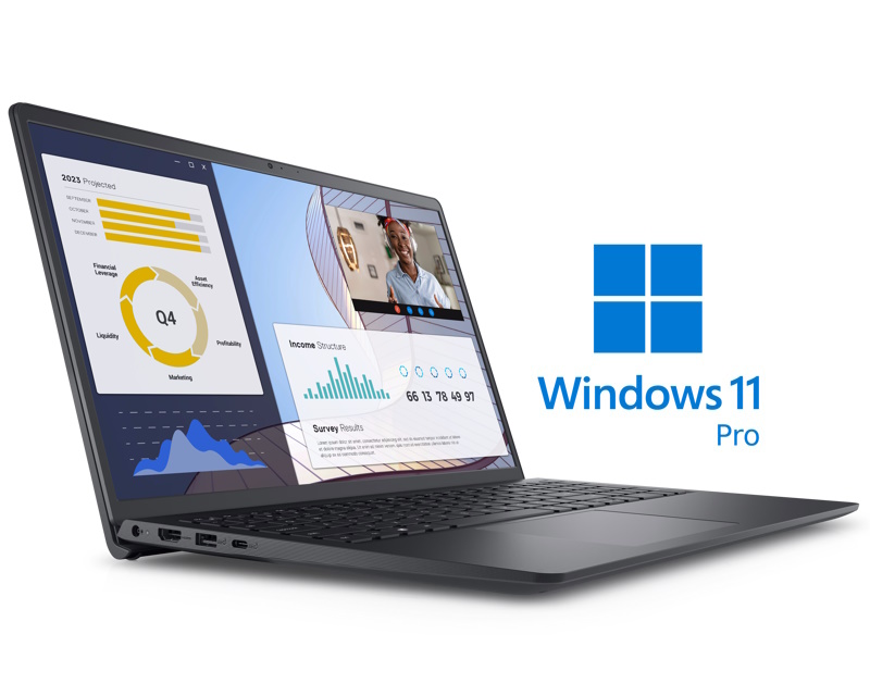 NOT22005_v Vostro 3535 15.6 inch FHD 120Hz AMD Ryzen 3 7330U 8GB 256GB SSD Backlit FP Win11Pro laptop - Image 1
