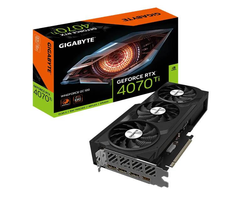VGA02649_v nVidia GeForce RTX 4070 Ti 12GB 192bit GV-N407TWF3OC-12GD grafička karta - Image 1