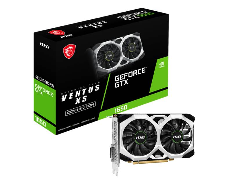 VGA02806_v nVidia GeForce GTX 1650 4GB 128bit GTX 1650 D6 VENTUS XS OCV3 grafička karta - Image 1