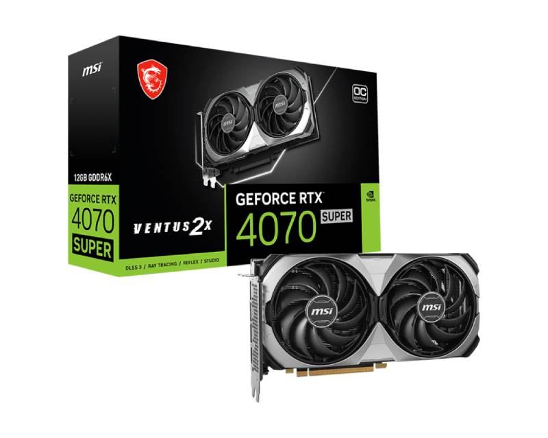 VGA02809_v nVidia GeForce RTX 4070 SUPER 12GB RTX 4070 SUPER 12G VENTUS 2X OC grafička karta - Image 1