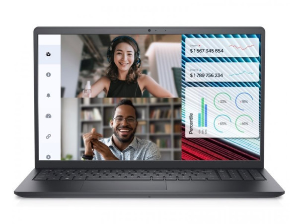 29044 NB Dell Vostro 3520 i7-1255U/16GB/M.2 512GB/15.6 FHD/GLAN/ENG/Black/W11Pro - Image 1