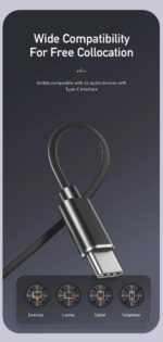 Slušalice AWEI TC-7 Bubice  USB-C w/microphone Crne - Image 3