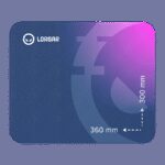 Lorgar Main 133, Gaming mouse pad, High-speed surface, Purple anti-slip rubber base, size: 360mm x 300mm x 3mm, weight 0.2kg