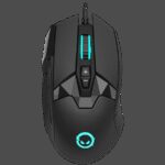 LORGAR Stricter 579, gaming mouse, 9 programmable buttons, Pixart PMW3336 sensor, DPI up to 12 000, 50 million clicks buttons lifespan, 2 switches, built-in display, 1.8m USB soft silicone cable, Matt UV coating with glossy parts and RGB lights with 4 LED flowing modes, size: 131*72*41mm, 0.127kg, black
