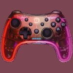 CANYON GPW-04, 2.4G Wireless Controller with  built-in 800mah battery, 2M Type-C charging cable ,Wireless Gamepad for Android / PC / PS3 /PS4 /XBOX360/ Nitendo Switch（RGB Lighting), 151*110*42mm, 208g