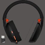 CANYON Ego GH-13, Gaming BT headset, +virtual 7.1 support in 2.4G mode, with chipset BK3288X, BT version 5.2, cable 1.8M, size: 198x184x79mm, Black - Image 3