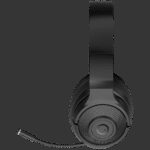 LORGAR Noah 500, Wireless Gaming headset with microphone, JL7006, BT 5.3, battery life up to 58 h (1000mAh), USB (C) charging cable (0.8m), 3.5 mm AUX cable (1.5m), size: 195*185*80mm, 0.24kg, black - Image 2