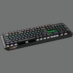 CANYON Hazard GK-6, Wired multimedia gaming keyboard with lighting effect, 108pcs rainbow LED, Numbers 104keys, EN double injection layout, cable length 1.8M, 450.5*163.7*42mm, 0.90kg, color black - Image 3