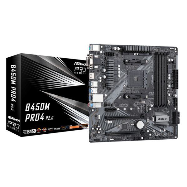 30814 MB AM4 AsRock B450M PRO4 R2.0 - Image 1