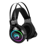 Slušalice sa mikrofonom Marvo HG8901 2x3.5MM+USB gejmerske sa mikrofonom i RGB osvetljenjem crne - Image 3