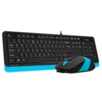 Tastatura + miš A4 Tech F1010 US Plava - Image 3