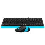 Tastatura + miš A4 Tech F1010 US Plava - Image 2