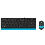 Tastatura + miš A4 Tech F1010 US Plava