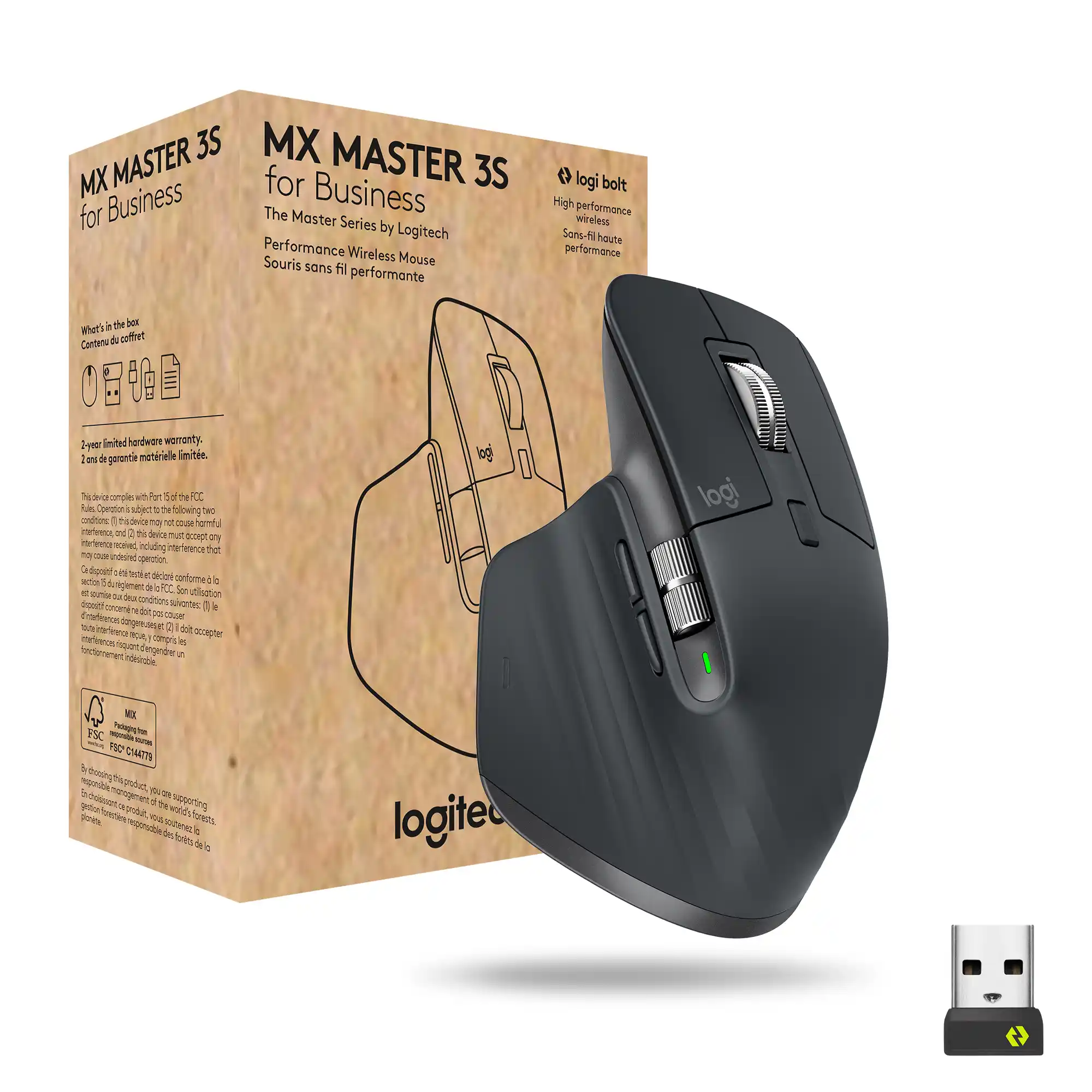 98375 Bežični miš Logitech MX Master 3S for Business 8000dpi, graphite - Image 1