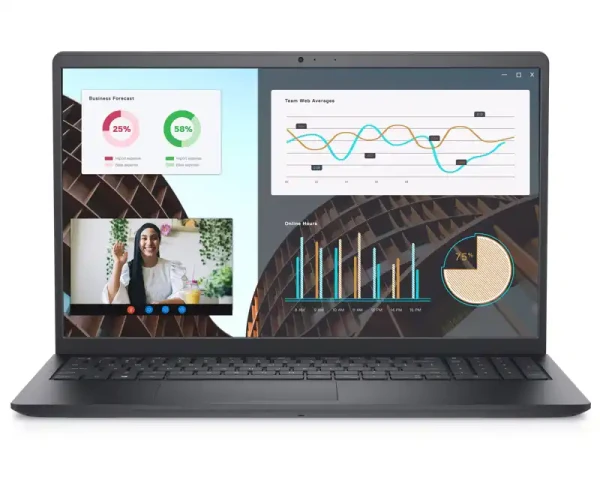 127568 Laptop Dell Vostro 3530 15.6 FHD 120Hz/i7-1355U/8GB/NVMe 512GB/Win11Pro/US/5Y5 - Image 1
