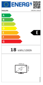 Monitor 23.8 Philips 24E2N1100LB/00 1920x1080/Full HD VA/100Hz/4ms/HDMI/VGA/tilt - Image 2