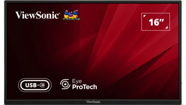 130788 Portabl monitor 16 ViewSonic VA1650 1920x1080/Full HD/IPS/60Hz/USB-C/HDMI/Audio/Zvučnici - Image 1