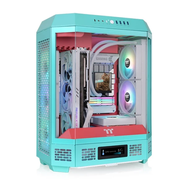 136278 Kućište ThermalTake The Tower 600 Mint strawberry - Image 1