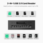 USB 3.0 čitač kartica Ugreen CR127 TF+SD - Image 2