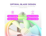 F140RGB Core 140mm ventilator beli (RF-D14SF-W1) - Image 6