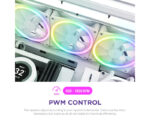 F140RGB Core 140mm ventilator beli (RF-D14SF-W1) - Image 5